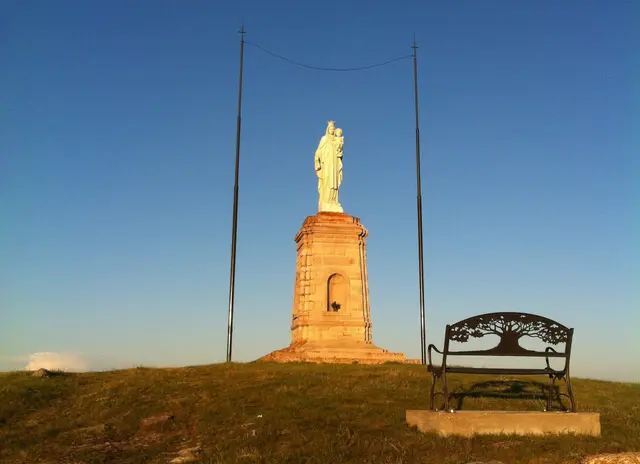Statue of Our Lady at the summit of Mt. Carmel